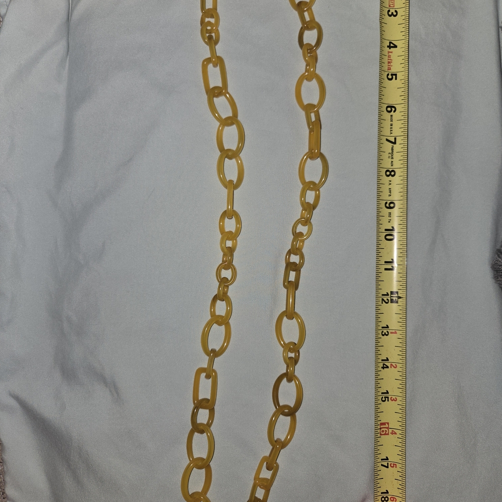 J. Crew Mustard Chain Necklace 18 Inches in Length